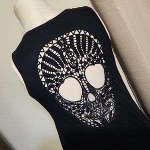 Express flowy skull tank